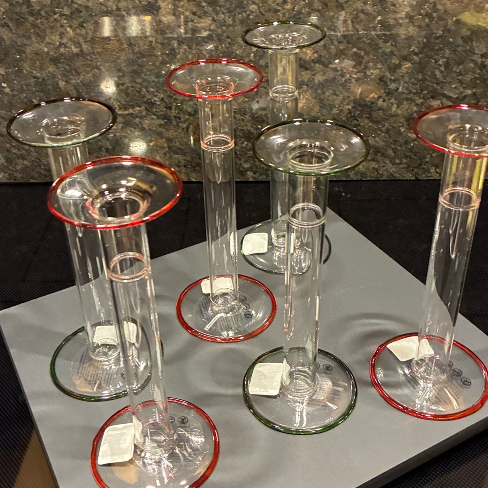 NWT - West Elm Candle Holders, 6 piece 8.5” Set w/ Battery 11” Candles
